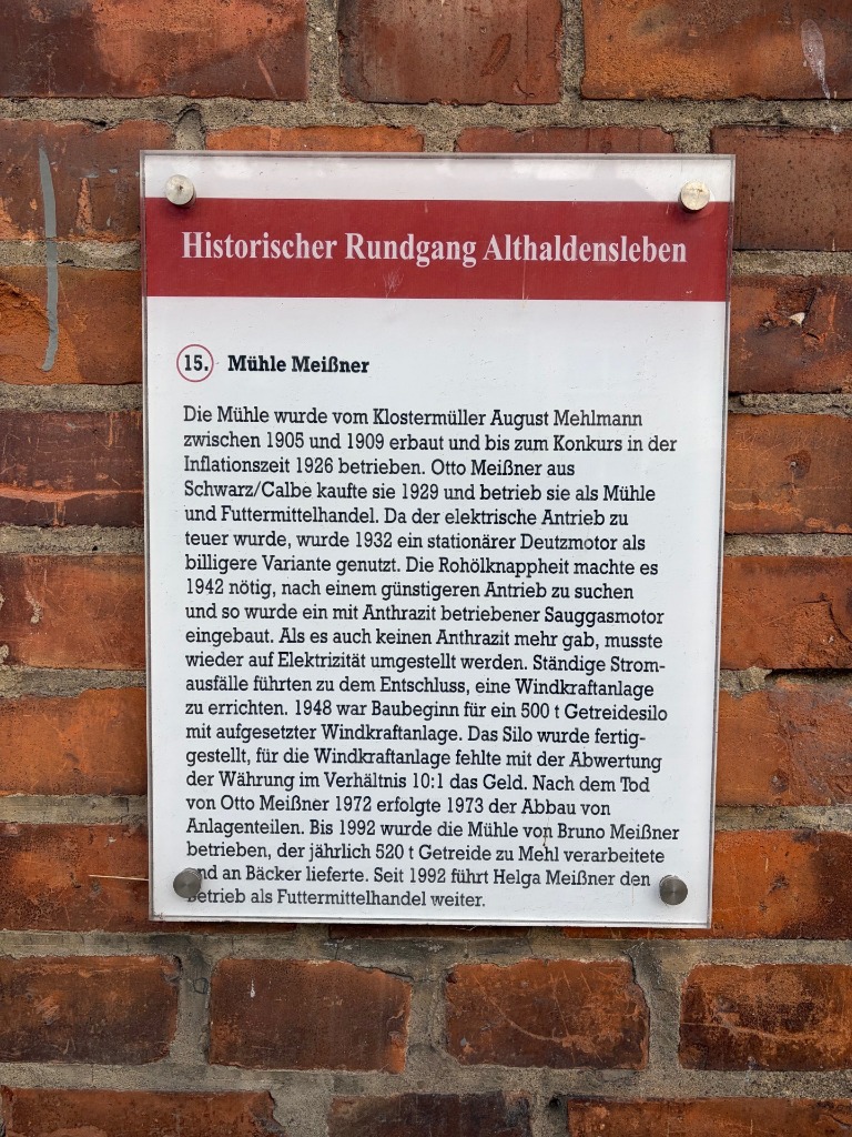 Station 15 Historischer Rundgang Althaldensleben